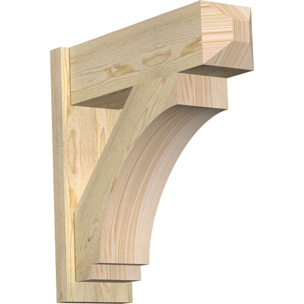 Ekena Millwork Imperial Rough Sawn Craftsman Outlooker, Douglas Fir, 8"W x 26"D x 26"H OUT08X26X26IMP04RDF - main